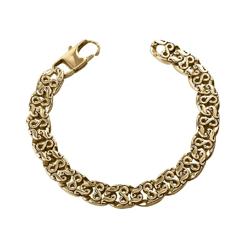 women's diamond bracelets-Samson Gold Steel Bracelet