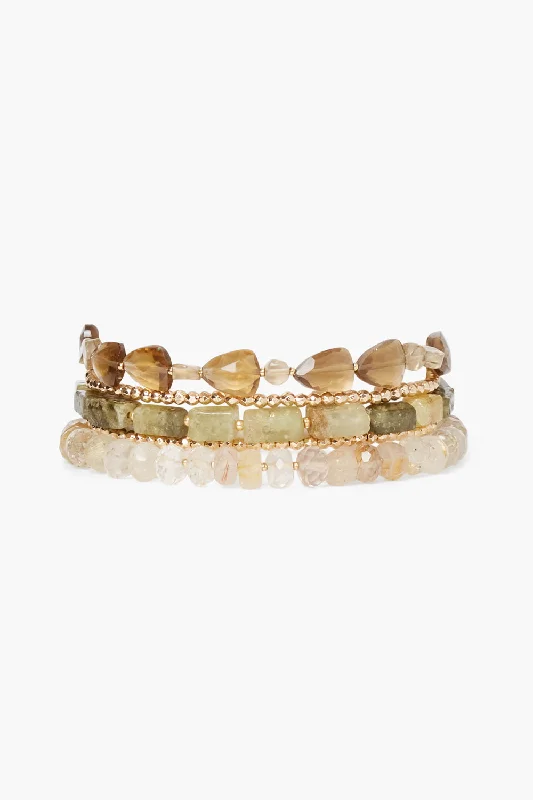 women's mixed metal bracelets-Kenai Naked Wrap Bracelet Natural Mix