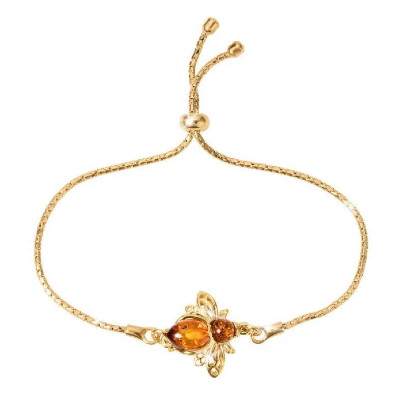 women's diamond bracelets-Busy Bee Amber Bracelet