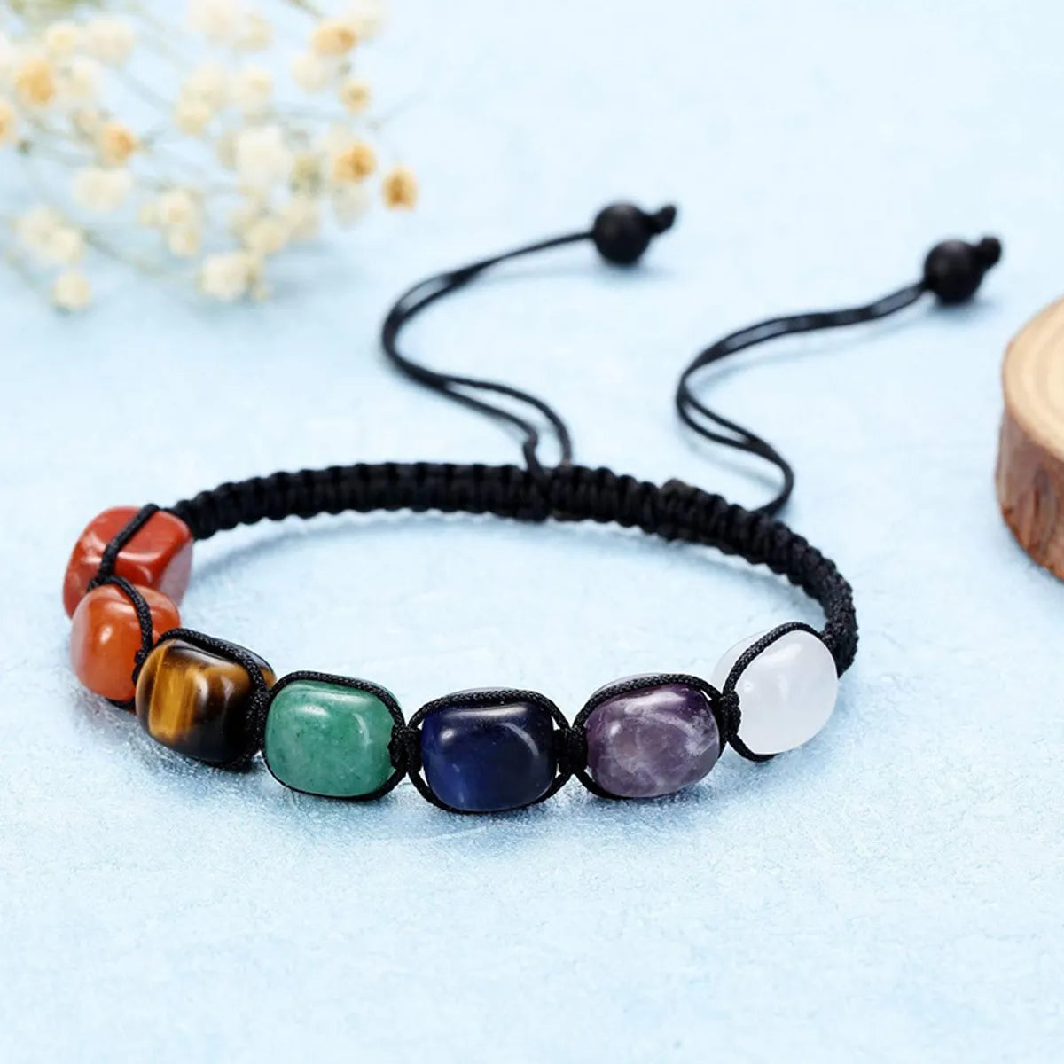 women's spiritual bangles-Fashion Colorful Natural Stone Beaded Bracelets