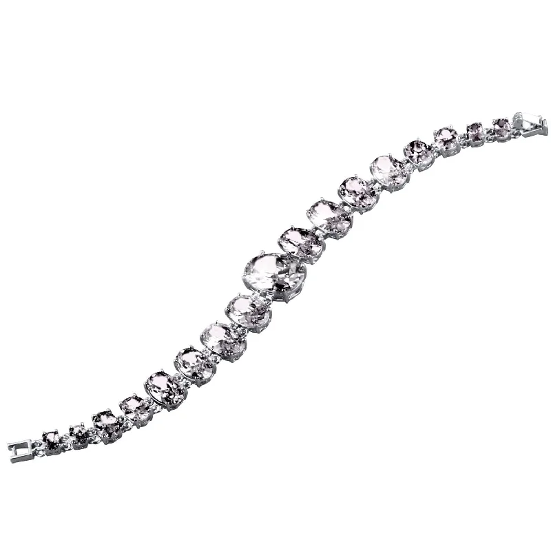 women's silver bangles-Brilliance Tennis Bracelet